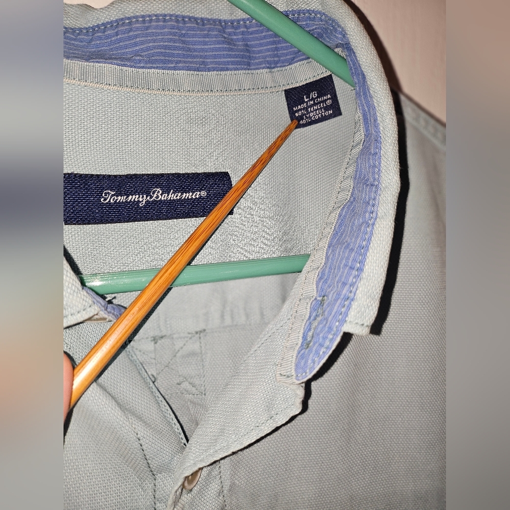 Tommy Bahama Sky Blue Casual Shirt - Picture 3 of 9